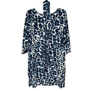 ❤️ 🆕 AA STUDIO Animal Print dress with belt Size XL